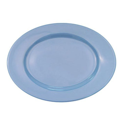 Elegant Oval Platter R.E. Light Blue 10 3/8