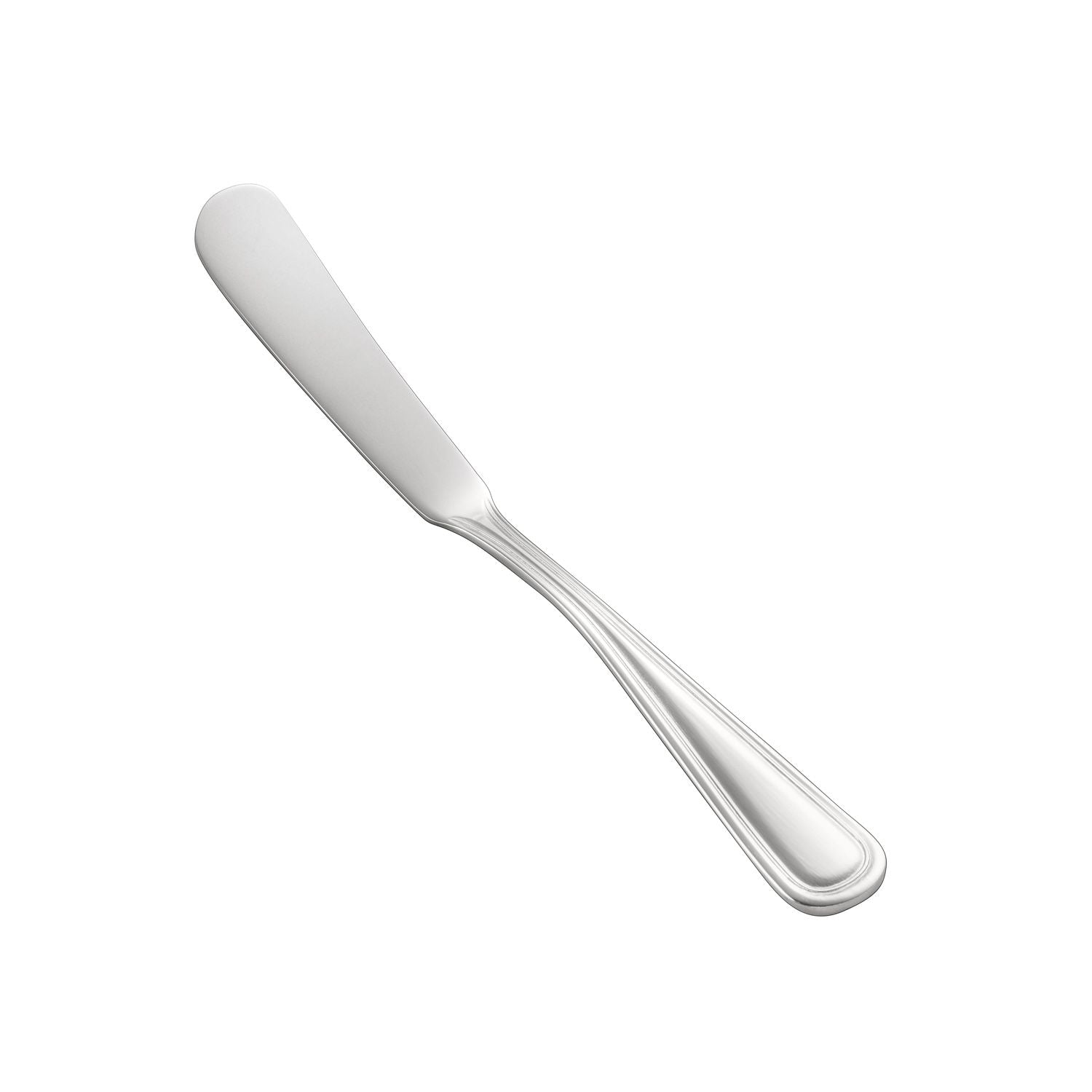 Elite Butter Spreader 18/8 Extra Heavyweight, 6 3/4 inch stainless steel, wide flat blade, mirror-polished, rust-resistant, case of 25 dozen for restaurants, hotels, banquets, and catering services