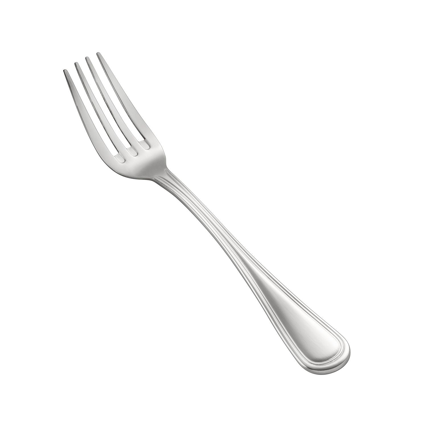 Elite Dinner Fork 18/8 Extra Heavyweight, 7 1/4 inch stainless steel, mirror-polished finish, rust-resistant, well-balanced handle, case of 25 dozen for restaurants, hotels, and catering services