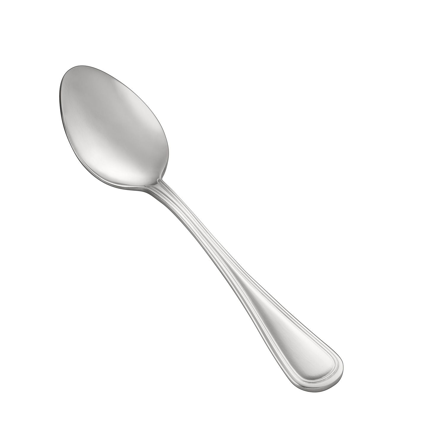 Elite Dinner Spoon 18/8 Extra Heavyweight, 7 1/4 inch stainless steel, mirror-polished finish, rust-resistant, rounded bowl, case of 25 dozen for restaurants, hotels, and catering use