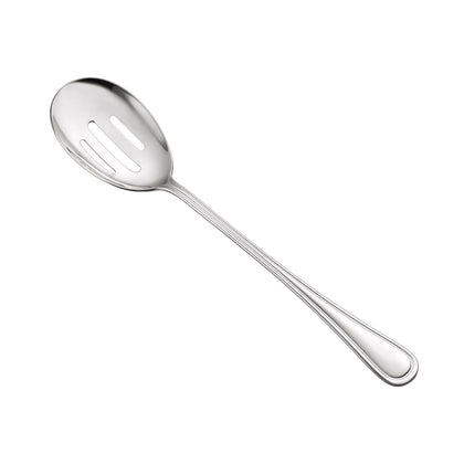 Elite Slotted Spoon 18/8 Stainless Steel Extra Heavyweight, 11-1/2 inch, slotted design, mirror-polished, rust-resistant, case of 10 dozen for restaurants, hotels, catering, and banquet services