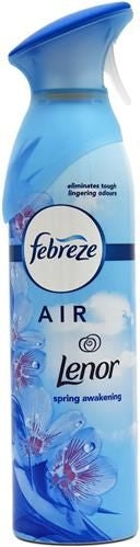Refresh your home with the light, invigorating scent of Febreze Air Freshener in Lenor Spring Awakening. Inspired by the crisp, clean fragrance of springtime, this 9.7 oz spray uses Febreze’s OdourClear technology to eliminate odors instead of just masking them. The result is a revitalizing aroma that leaves your space feeling airy, fresh, and renewed—perfect for everyday use in any room.
