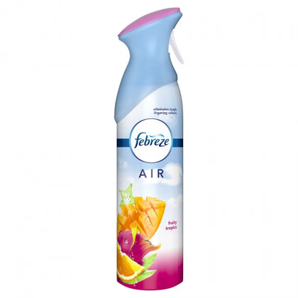 Infuse your home with the vibrant energy of a tropical getaway using Febreze Air Freshener in Fruity Tropics. This 9.7 oz spray blends the lush aromas of sun-ripened oranges, juicy mangoes, and sweet pineapples with hints of exotic florals to create a bright and refreshing atmosphere. Designed to eliminate odors rather than just mask them, each fine mist spray envelops your space in a long-lasting scent that leaves rooms feeling clean, fresh, and full of tropical charm.