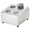 FC-4H/FC-6H, 4 & 6 Holes, 2 Tiers Stainless Steel Flatware Cylinder Holder