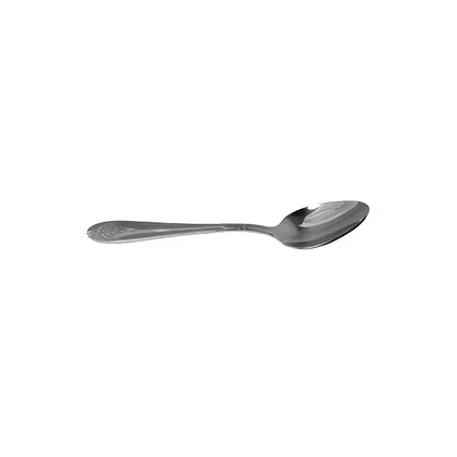 6 1/2 inch venetian teaspoon spoon, stainless steel heavy weight with elegant venetian pattern handle, dishwasher safe and high quality flatware set, perfect for fine dining and everyday use.