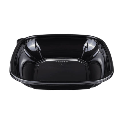 Square Disposable Plastic Salad Bowl For Meal Prep and Takeout