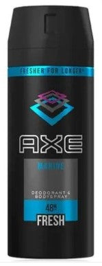 AXE Body Spray Deodorant, Fresh, Marine, 150ml – men’s deodorant with crisp aquatic scent for long-lasting freshness and confidence.