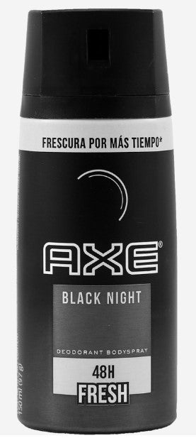 AXE Body Spray, Fresh Black Night Scent, 150ml (5.07oz) can for men’s long-lasting fragrance and all-day freshness.