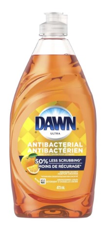 Dawn Ultra Orange Antibacterial Dishwashing Liquid, 473ml