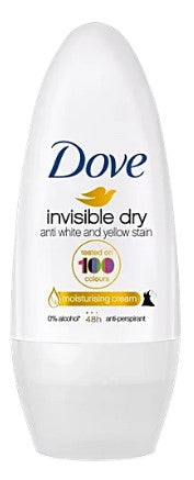 Dove Roll-On Invisible Dry Antiperspirant 40 ml – prevents sweat, odor, and white or yellow stains