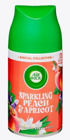 Air Wick Ultra Refill 250ml for Automatic Spray, Sparkling Peach & Apricot Scent