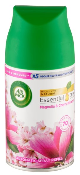 Air Wick Ultra Refill 250ml for Automatic Spray, Magnolia & Cherry Blossom Scent