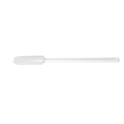 16-1/4 inch flat rubber blade scraper with long flexible edge, ergonomic handle, lightweight, nonstick-safe and dishwasher safe; packed 288 each per case for commercial kitchen applications.