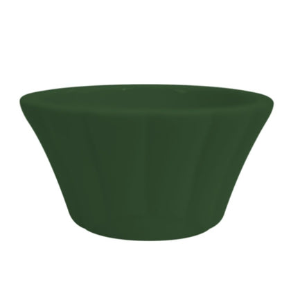Floral 2oz Green Ramekin 2 1/2