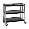 Foldable 3-tier utility cart 39x20-3/4x36