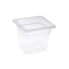Durable 1/6 size polycarbonate food pan 6 inch deep. Break-resistant, stain-resistant, easy to clean. Perfect for commercial kitchens, buffet service, and food prep. Packed by 24 each per case.