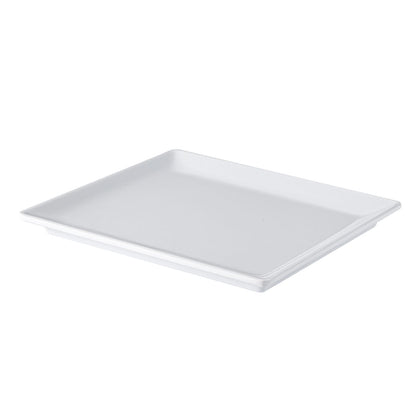 French Square Plate White 8