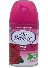 Air Breeze Auto Spray Refill Fresh Rose 6.2 z can with soft floral scent