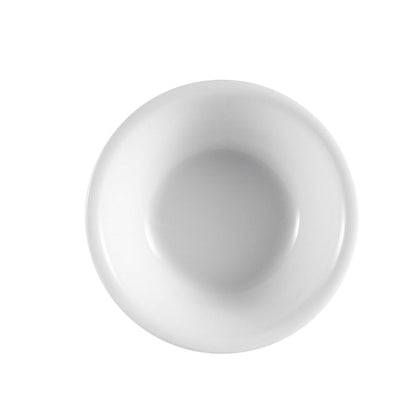 Fruit dish 5oz, 4 3/4-inch small serving bowl, chip-resistant fruit plate, durable dessert dish, stackable side dish bowl, restaurant-quality tableware, scratch-resistant white dish