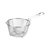 Commercial-grade nickel-plated fry basket with 1/8