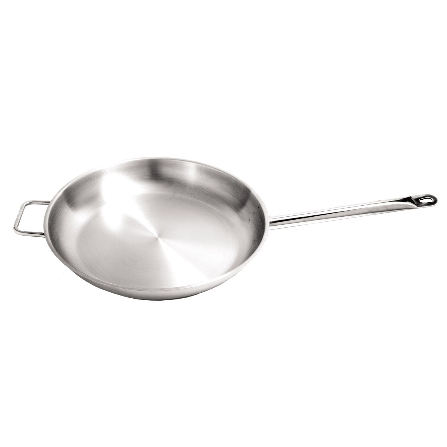 Fry Pan Stainless Steel with Helper Handle 14