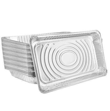 Full-Size Deep Aluminum Pan, Heavy-Duty and Disposable for Catering, Baking, Roasting, and Serving Large Meals