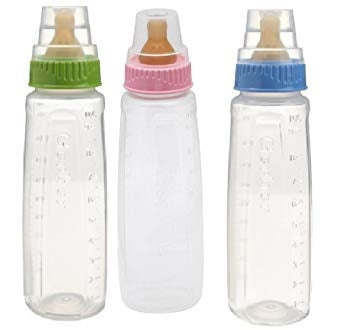 Gerber First Essentials Clear View Plastic Nurser is designed to simplify feeding time while ensuring comfort for your baby. Each bottle features a vented latex nipple that helps reduce colic by limiting air intake, while the ribbed design helps prevent nipple collapse during feeding. With a leak-proof hood and medium flow, this nurser is ideal for everyday use at home or on the go. Each bottle holds up to 9 ounces and is dishwasher safe for easy cleaning.