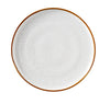 Yanco Round Plate With Up-Right Rim GL-112 is a stylish essential for modern dining. Made from high-quality porcelain, it features a white speckled surface complemented by a subtle colored rim. Its up-right edge design enhances both presentation and practicality, helping to keep foods neatly in place. This plate is ideal for serving entrees and composed dishes in restaurants, cafes, or upscale casual settings.