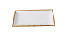 This Rectangular Plate offers a sleek and modern way to present appetizers, sushi, or small shared plates. Crafted from durable porcelain, this piece features a speckled white finish with a delicately colored rim, adding visual interest and charm. Its clean lines and rectangular shape provide a contemporary aesthetic that complements a variety of table settings.