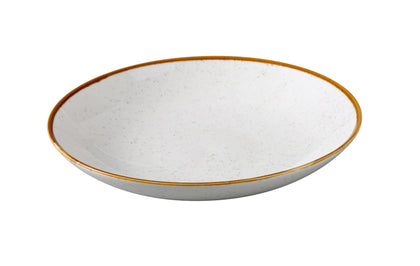 Yanco Salad Bowl GL-510 offers a wide, shallow design ideal for serving leafy greens, grain bowls, or shared sides. Made from modern porcelain, it features a soft white glaze with natural speckling and a delicate colored rim. This combination, signature to the Glory collection, creates a clean and refined look that complements contemporary dining settings while providing the durability needed for daily use.