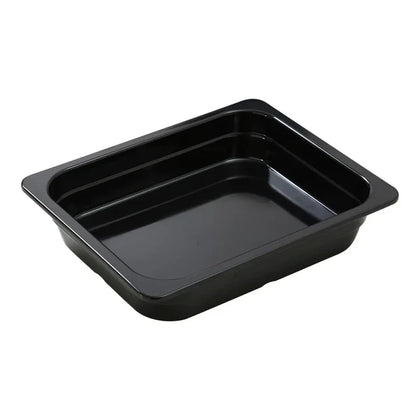 Pan GN-212BK 6/Pcs is an affordable and reliable addition to your tableware collection. These pans are made from high-quality melamine material, that makes its dinnerware look like ceramics. These GN collection pans are commonly used for preparing and serving big portions of a variety of dishes like lasagna, cheese or egg dishes, macaroni and cheese, and other food. These pans would be perfect for your fine-dining restaurant, catered events, outdoor dining area or even hotels.