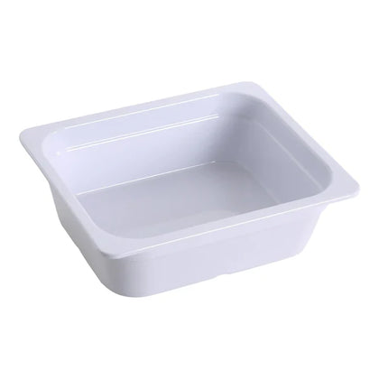 Pan GN-213 6/Pcs is an affordable and reliable addition to your tableware collection. These pans are made from high-quality melamine material, that makes its dinnerware look like ceramics. These GN collection pans are commonly used for preparing and serving big portions of a variety of dishes like lasagna, cheese or egg dishes, macaroni and cheese, and other food. These pans would be perfect for your fine-dining restaurant, catered events, outdoor dining area or even hotels. 