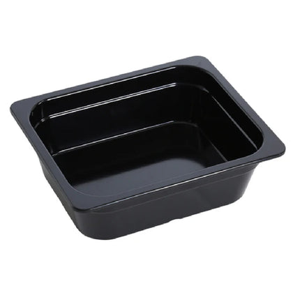 Pan GN-213BK 6/Pcs is an affordable and reliable addition to your tableware collection. These pans are made from high-quality melamine material, that makes its dinnerware look like ceramics. These GN collection pans are commonly used for preparing and serving big portions of a variety of dishes like lasagna, cheese or egg dishes, macaroni and cheese, and other food. These pans would be perfect for your fine-dining restaurant, catered events, outdoor dining area or even hotels.
