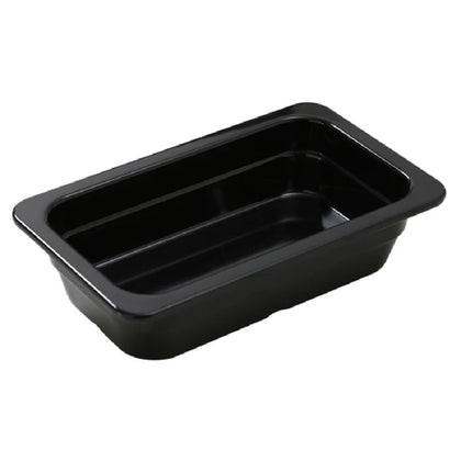 Pan GN-512BK 6/Pcs is an affordable and reliable addition to your tableware collection. These pans are made from high-quality melamine material, that makes its dinnerware look like ceramics. These GN collection pans are commonly used for preparing and serving big portions of a variety of dishes like lasagna, cheese or egg dishes, macaroni and cheese, and other food. These pans would be perfect for your fine-dining restaurant, catered events, outdoor dining area or even hotels.