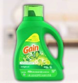 Image of Gain + Aroma Boost Liquid Laundry Detergent HE Original, 1.95L (65oz), Case of 4, providing powerful cleaning and long-lasting fresh scent.