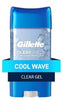 Gillette Advanced Clear Gel Antiperspirant Cool Wave, 3.8oz, 5-Pack – long-lasting sweat and odor protection with clear, non-sticky gel.