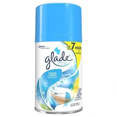 Glade Automatic Spray Air Freshener Refill Clean Linen Scent 6.2oz