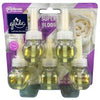 Glade Scented Oil Refill Super Bloom, 0.67oz, 5pcs/Pack, Case of 5 – long-lasting floral fragrance for home or office use.