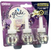 Glade Scented Oil Refill Lavender & Vanilla, 0.67oz, 3pcs/Pack, Case of 5 – calming lavender and vanilla scent for lasting home freshness.