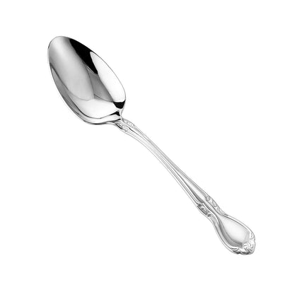 Glamour Dinner Spoon 7.25 inches, made from 18/8 stainless steel with mirror polish, extra heavyweight for restaurants and catering, sold in bulk cases of 25 dozen for foodservice use