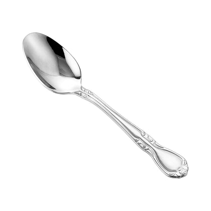 Glamour Tablespoon 8 1/2 inch made from 18/8 extra heavyweight stainless steel with polished finish; ideal for serving entrees and soups; commercial grade; packed 25 dozen per case