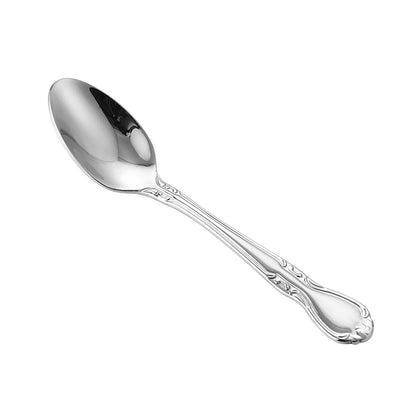 Glamour Teaspoon 6 inch extra heavyweight made from 18/8 stainless steel with mirror finish, durable and elegant design for restaurants or cafes, bulk packed 25 dozen per case