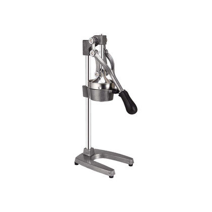 Gray commercial countertop juice squeezer built for efficient citrus extraction. Durable, stable, and easy to use. Packed 2 sets per case—ideal for restaurants, cafés, or juice bars.