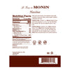 Monin Hazelnut Syrup 750 mL Bottle additional product image