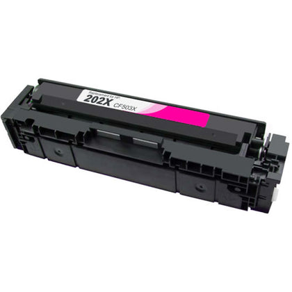 CF503X Magenta toner cartridge compatible with HP Color LaserJet Pro M254, M254dw, M280, M281cdw, M281fdw, prints up to 2,500 pages.