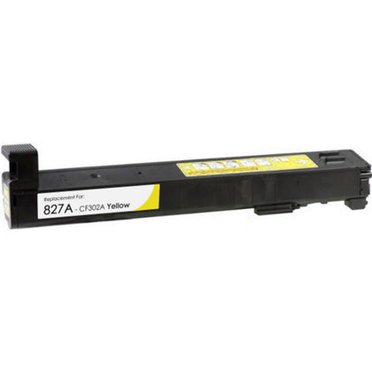 CF302A (827A) Yellow Compatible Toner Cartridge for HP Color LaserJet Enterprise Flow MFP M880, 32,000 pages.