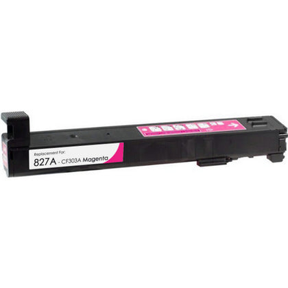 CF303A (827A) Magenta Compatible Toner Cartridge for HP Color LaserJet Enterprise Flow MFP M880, 32,000 pages.
