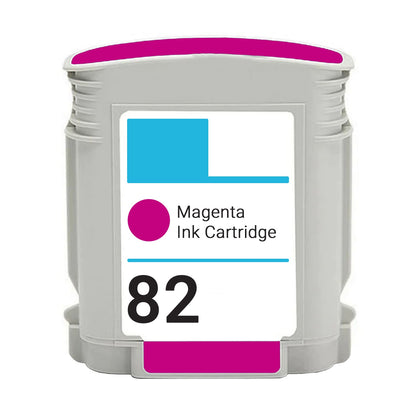 82 Magenta Compatible Ink Cartridge for HP DesignJet printers 500, 510, 800, 810, and 820, high-yield 3,200 pages with vibrant, professional magenta prints.