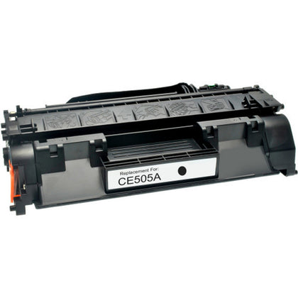 CE505A black toner cartridge compatible with HP P2035, P2055d, P2055dn printers, high-yield 2,300 pages.