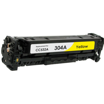 CC532A (304A) / CE412A / CF382A / CRG118/718 Yellow Toner Cartridge Compatible for HP CP2025, CM2320, M476, Canon 118, 2800 pages